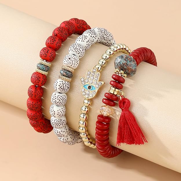 ONE: Premium Handmade New Set 4pcs Bracelet's for Women