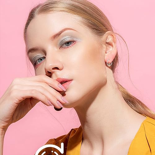 ONE PAIR:  Hoop Earrings Genuine 925 Sterling Silver Style: Lever Back Earrings STUD
