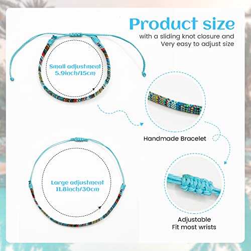 ONE: Premium 5 Pcs Bracelet Men Women, Bracelets For Men, Handmade Ankle or Wrist Bracelet Adjustable, Waterproof for Men Women