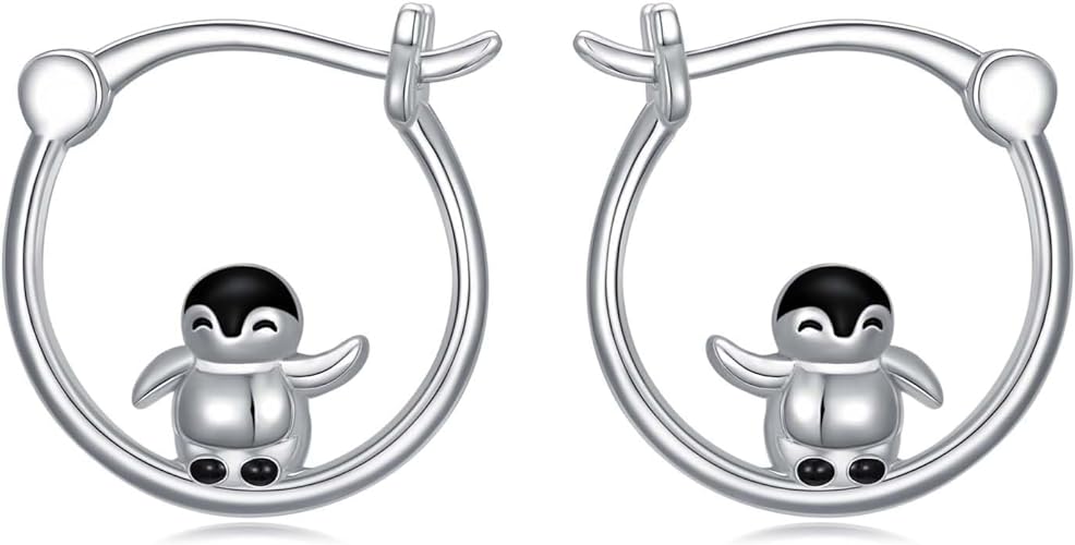 ONE:  Flower Hoops Earrings 925 Sterling Silver Jewelry CZ