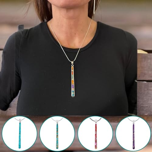 ONE :💎Genuine Multi Turquoise Pendant Necklace 925 Sterling Silver (Solid) &  with 20" Chain