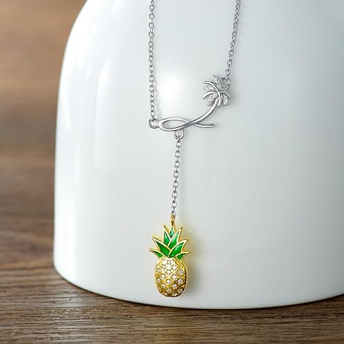 ONE:  Necklace Genuine 925 Sterling Silver Style: Pineapple