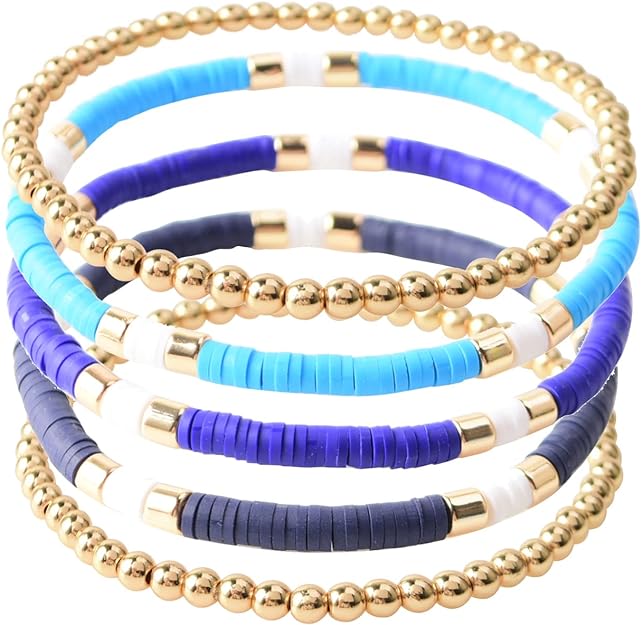 ONE: Premium Handmade New Blue Set 5pcs Bracelet's for Women