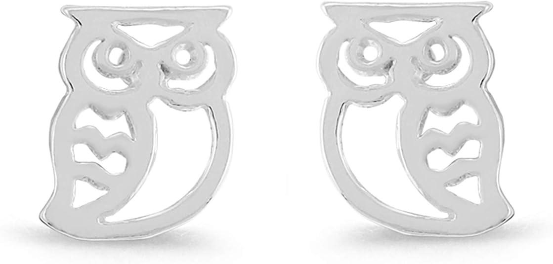 ONE PAIR:  Hoop Earrings Genuine 925 Sterling Silver STUD