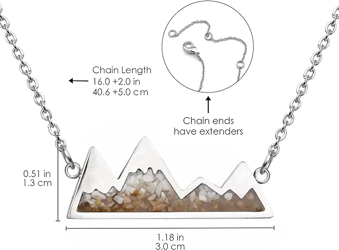 ONE: Turquoise Mountain Jewelry Stainless Steel Pendant Necklace