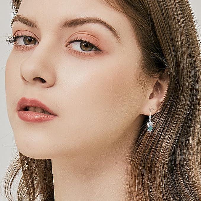 ONE PAIR:  Hoop Earrings Genuine 925 Sterling Silver Style: Lever Back Earrings STUD