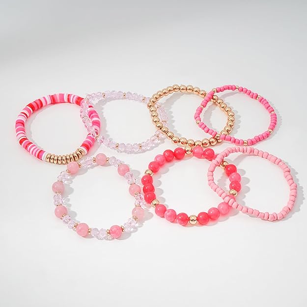 ONE: Premium Handmade New Set 7pcs Bracelet's for Women