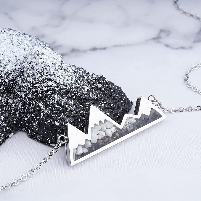 ONE: Turquoise Mountain Jewelry Stainless Steel Pendant Necklace