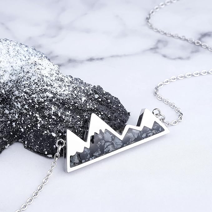 ONE: Turquoise Mountain Jewelry Stainless Steel Pendant Necklace