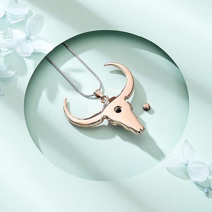 ONE:  Bull Skull Necklace Jewelry.