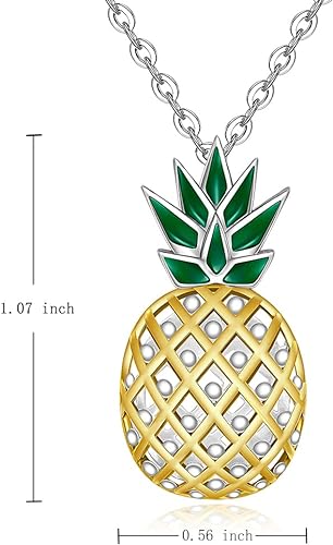 0NE:  Necklace Genuine 925 Sterling Silver Style: Pineapple