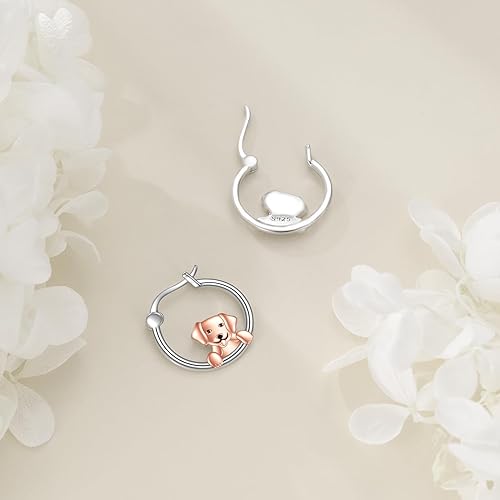 ONE:  Flower Hoops Earrings 925 Sterling Silver Jewelry CZ