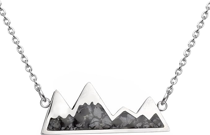 ONE: Turquoise Mountain Jewelry Stainless Steel Pendant Necklace