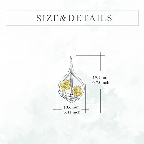ONE PAIR:  Hoop Earrings Genuine 925 Sterling Silver Style: Lever Back Earrings STUD