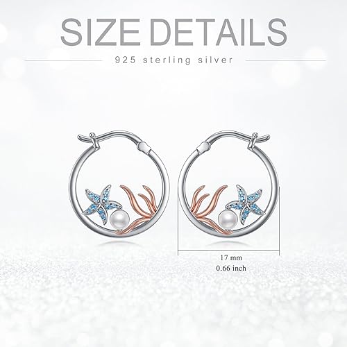 ONE:  Flower Hoops Earrings 925 Sterling Silver Jewelry CZ