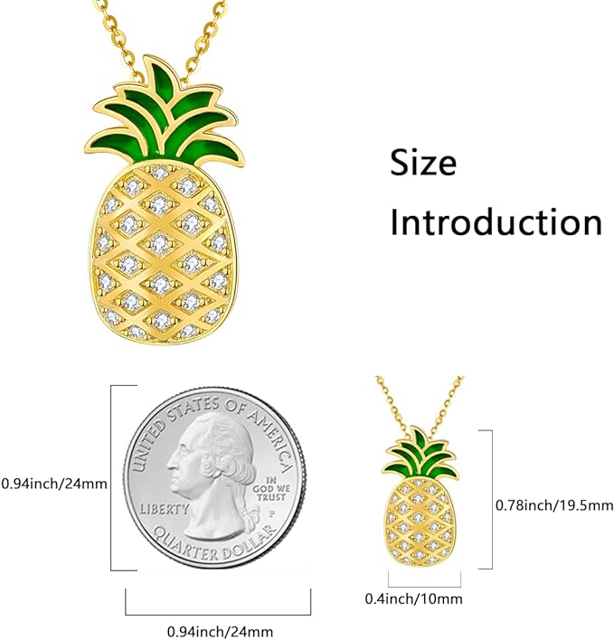 0NE:  Necklace Genuine 925 Sterling Silver Style: Pineapple