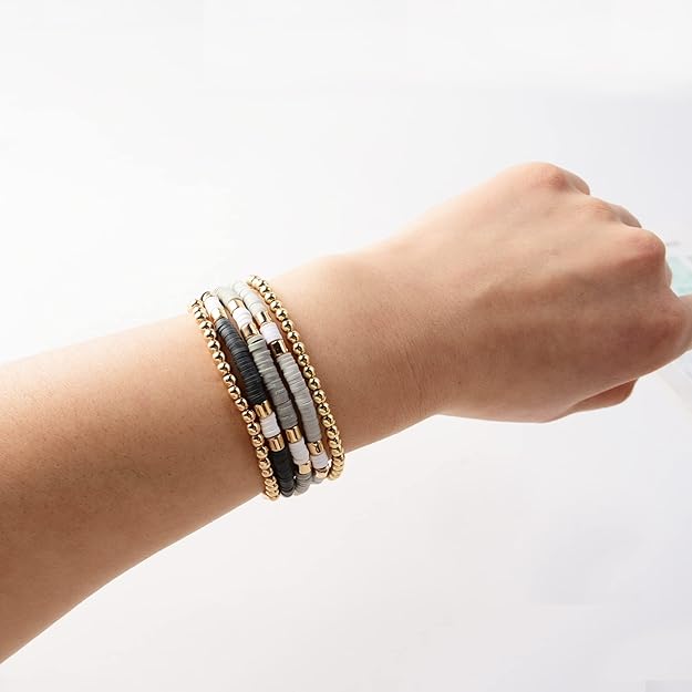 ONE: Premium Handmade New Gray Set 5pcs Bracelet's for Women