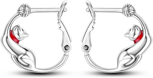 ONE: 925 Sterling Silver Post Hoop Earrings 14K Gold Plated Jewelry CZ