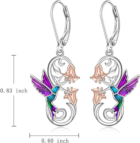 ONE PAIR:  Hoop Earrings Genuine 925 Sterling Silver Style: Lever Back Earrings STUD
