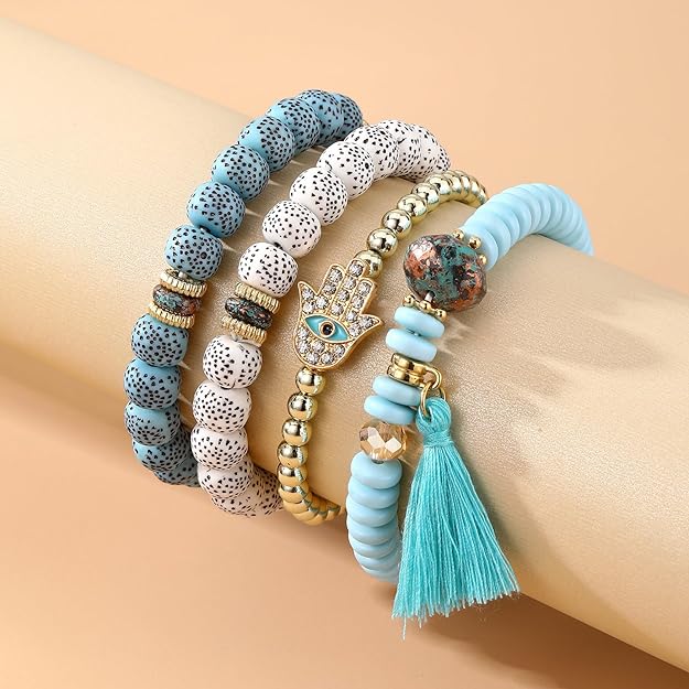 ONE: Premium Handmade New Set 4pcs Bracelet's for Women