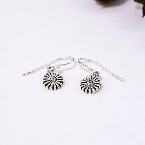 ONE PAIR:  Hoop Earrings Genuine 925 Sterling Silver   Dangle Earrings