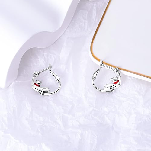 ONE: 925 Sterling Silver Post Hoop Earrings 14K Gold Plated Jewelry CZ