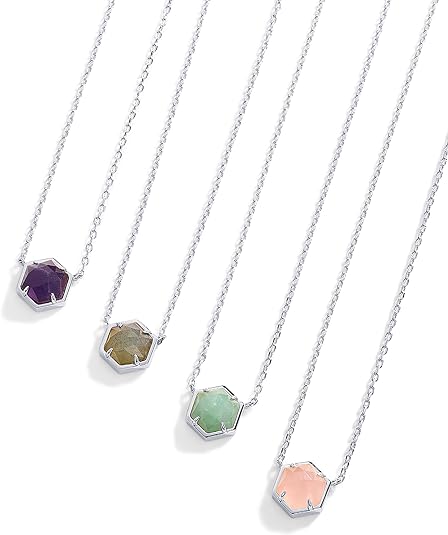 ONE: Handmade Healing Gemstone 14K Gold Plated  Pendant Necklace Rose Quartz
