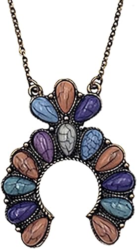 ONE: Multicolored Howlite Gold Tone Tone Pendant Necklace Sterling Silver 925 Genuine  Gemstones