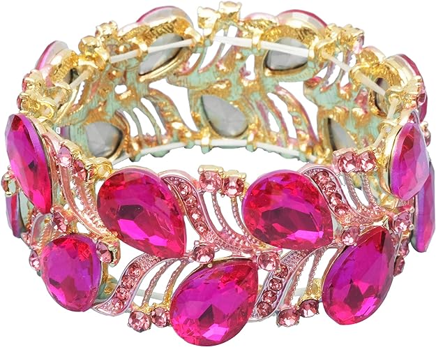 ONE: Premium Gorgeous Jewelry This Stunning bangle bracelet adorned with selected Austrian Crystal