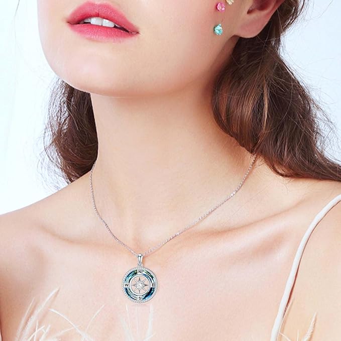 ONE: The Compass Pendant Necklace Jewelry