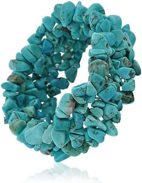 ONE: Premium Gorgeous chunky stretch bracelet Turquoise chip