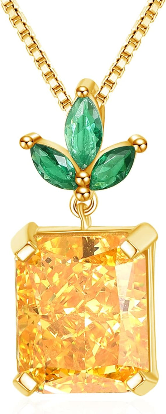 ONE:  Necklace Genuine 925 Sterling Silver Style: Pineapple