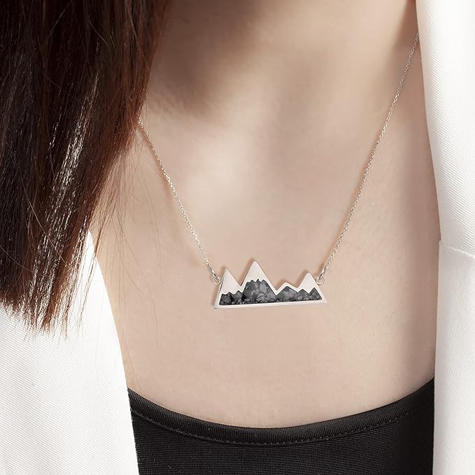 ONE: Turquoise Mountain Jewelry Stainless Steel Pendant Necklace