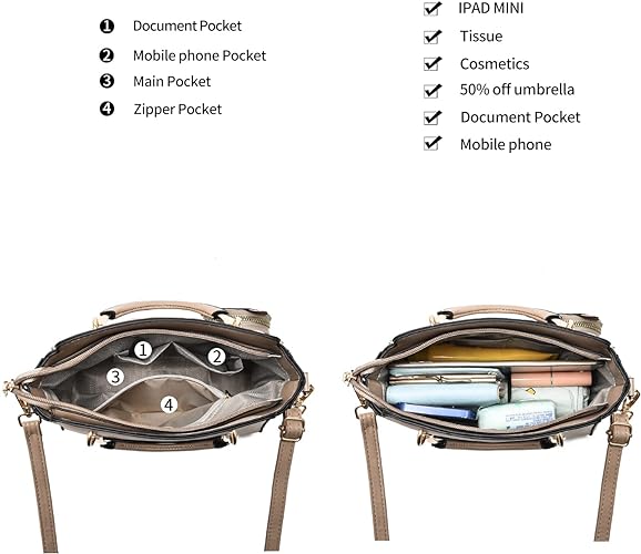 Women Fashion Handbag Tote Bag Shoulder Bag Top Handle Satchel Purse