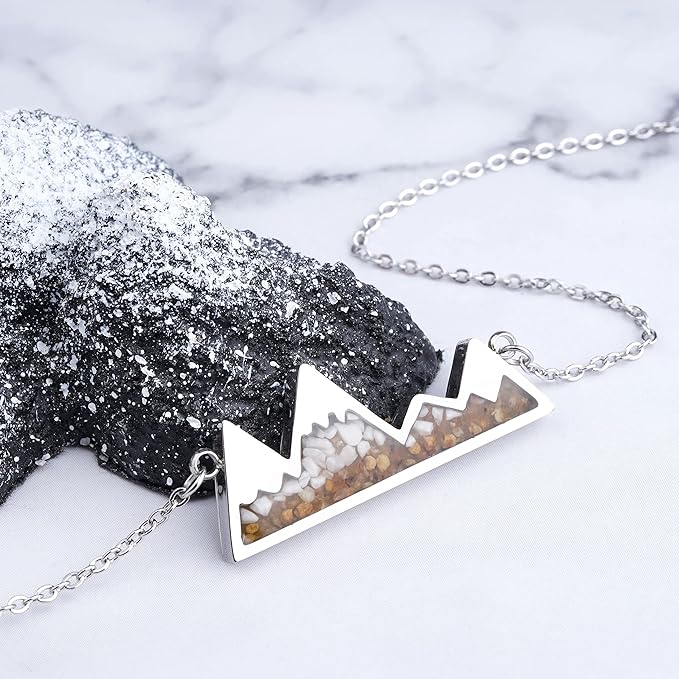 ONE: Turquoise Mountain Jewelry Stainless Steel Pendant Necklace