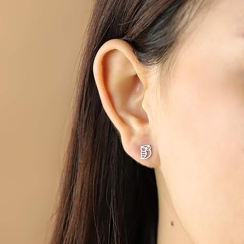 ONE PAIR:  Hoop Earrings Genuine 925 Sterling Silver STUD