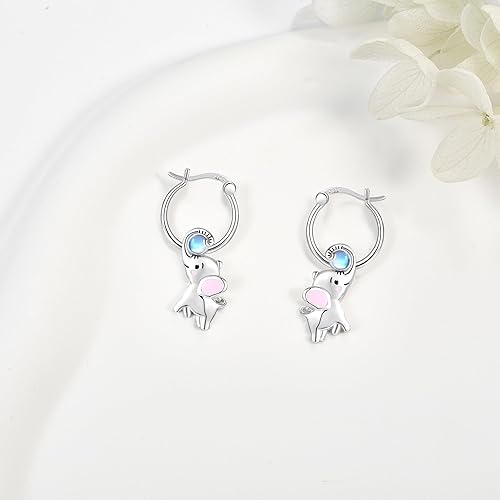 ONE: 925 Sterling Silver Hoop Earrings  Jewelry CZ