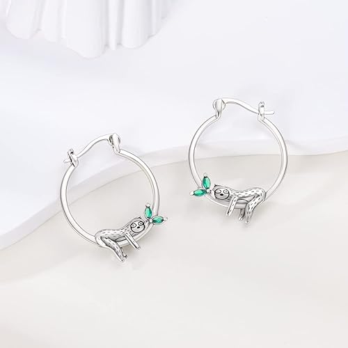 ONE: 925 Sterling Silver Hoop Earrings 14K Gold Plated Jewelry CZ