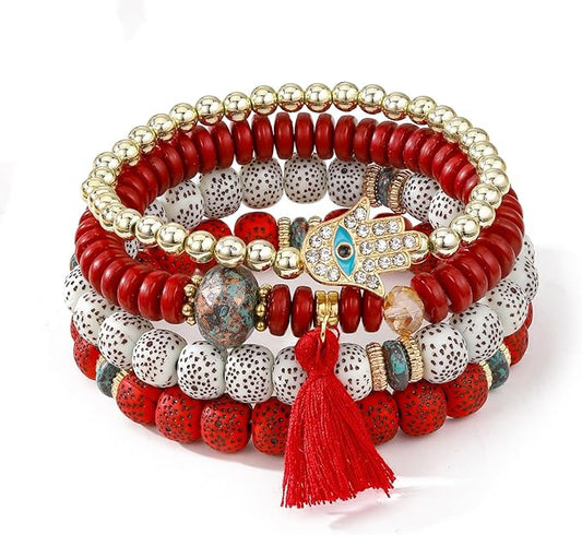 ONE: Premium Handmade New Set 4pcs Bracelet's for Women