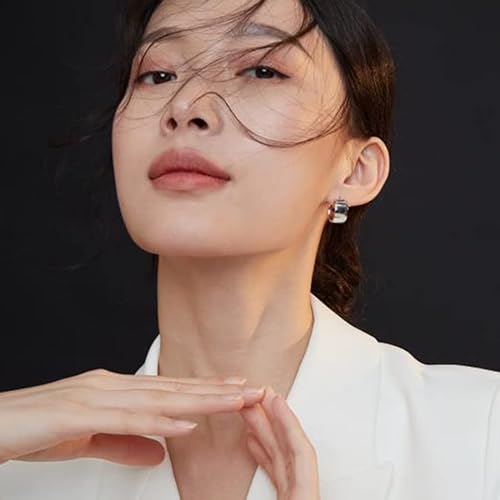 ONE: Thick Hoops Earrings Sterling Silver 925 Sterling Silver 14K Gold Plated Jewelry CZ