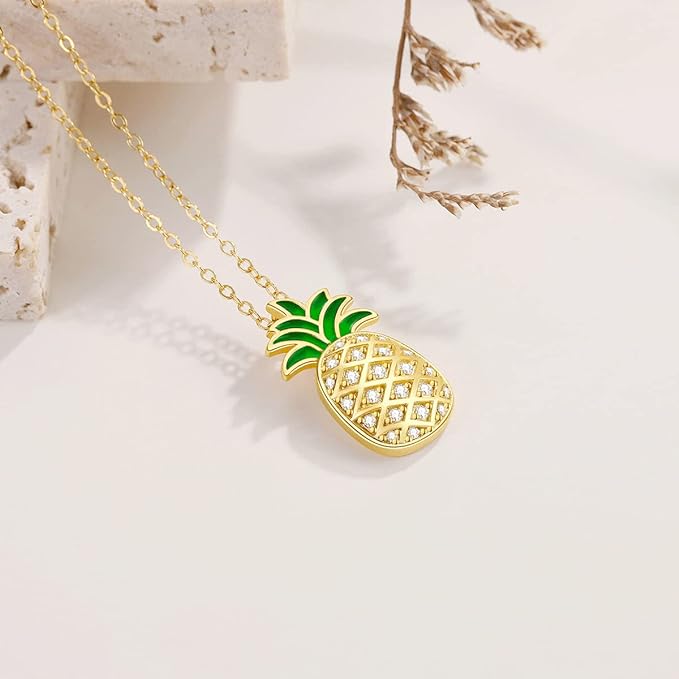 0NE:  Necklace Genuine 925 Sterling Silver Style: Pineapple