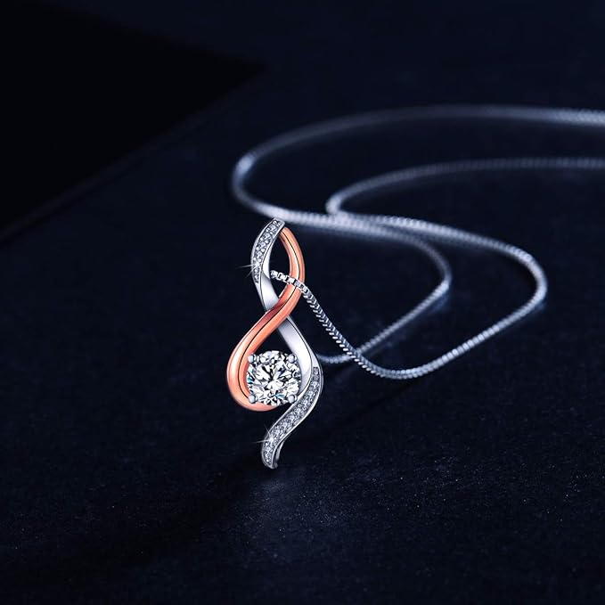 ONE: Love Heart Pendant Necklace Style Mom Infinity Love