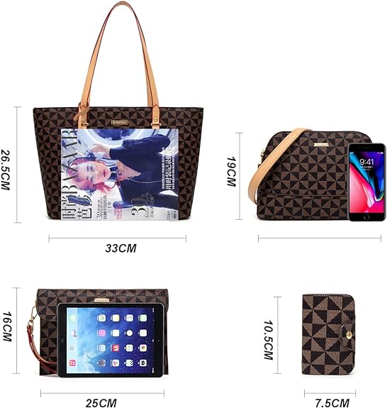 Women Fashion Handbag Tote Bag Shoulder Bag Top Handle Satchel Purse
