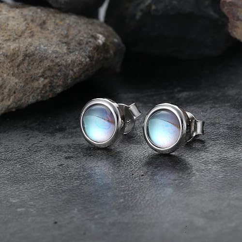 ONE: Exquisite Color: MOONSTONE Dangle Earrings 925 Sterling Silver