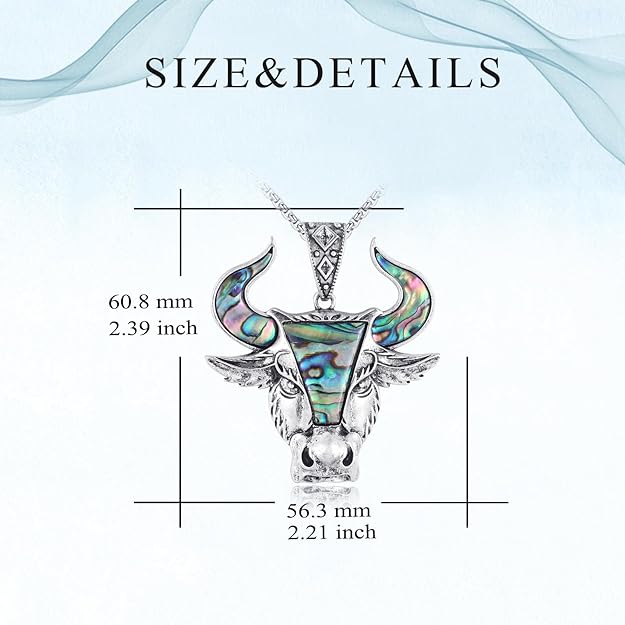 ONE:   Bull Skull Pendant Necklace Jewelry Premium Material: Medical Grade Stainless Steel 316L