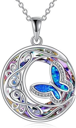 ONE :💎Butterfly Pendant Necklace Fine Jewelry 💎
