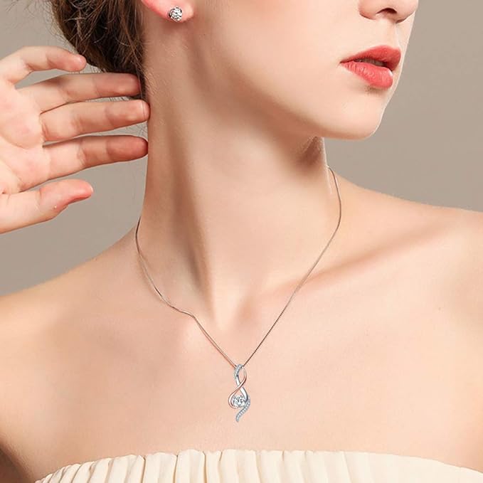 ONE: Love Heart Pendant Necklace Style Mom Infinity Love