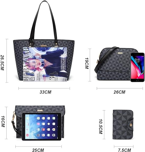 Women Fashion Handbag Tote Bag Shoulder Bag Top Handle Satchel Purse