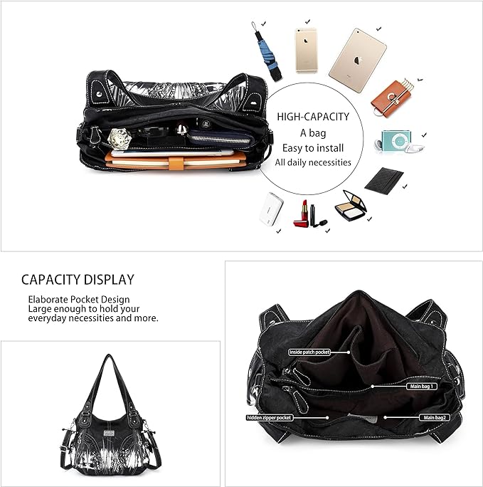 Women Fashion Handbag Tote Bag Shoulder Bag Top Handle Satchel Purse