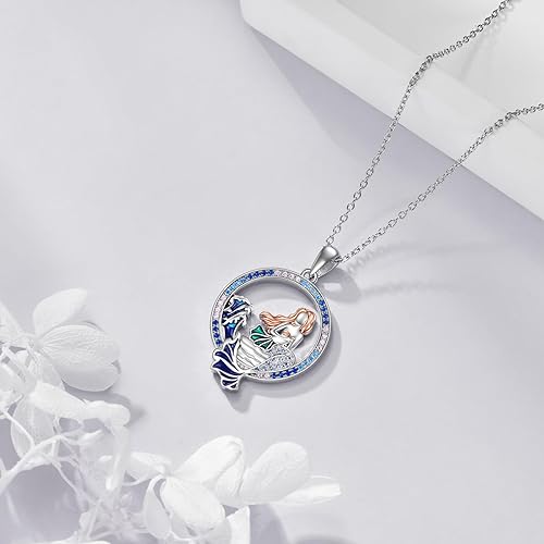 ONE :💎Mermaid Pendant Necklace Fine Jewelry 💎
